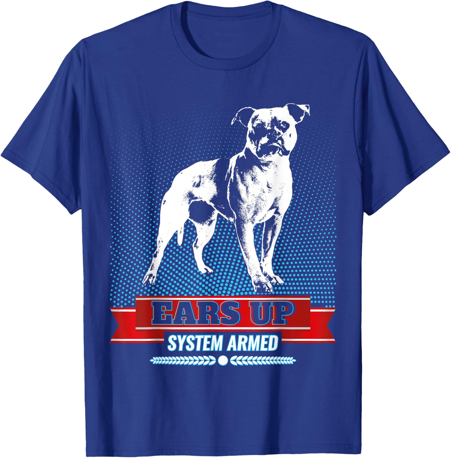 American Bulldog Old Southern White Bulldog Men Women Kids T-Shirt - T-Shirt | Royal