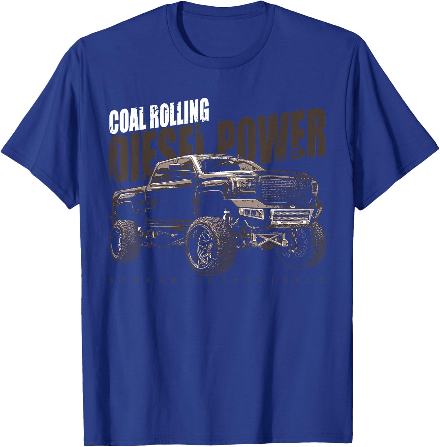 Diesel Power Coal Rolling Turbo Diesel Truck T-Shirt - T-Shirt | Royal