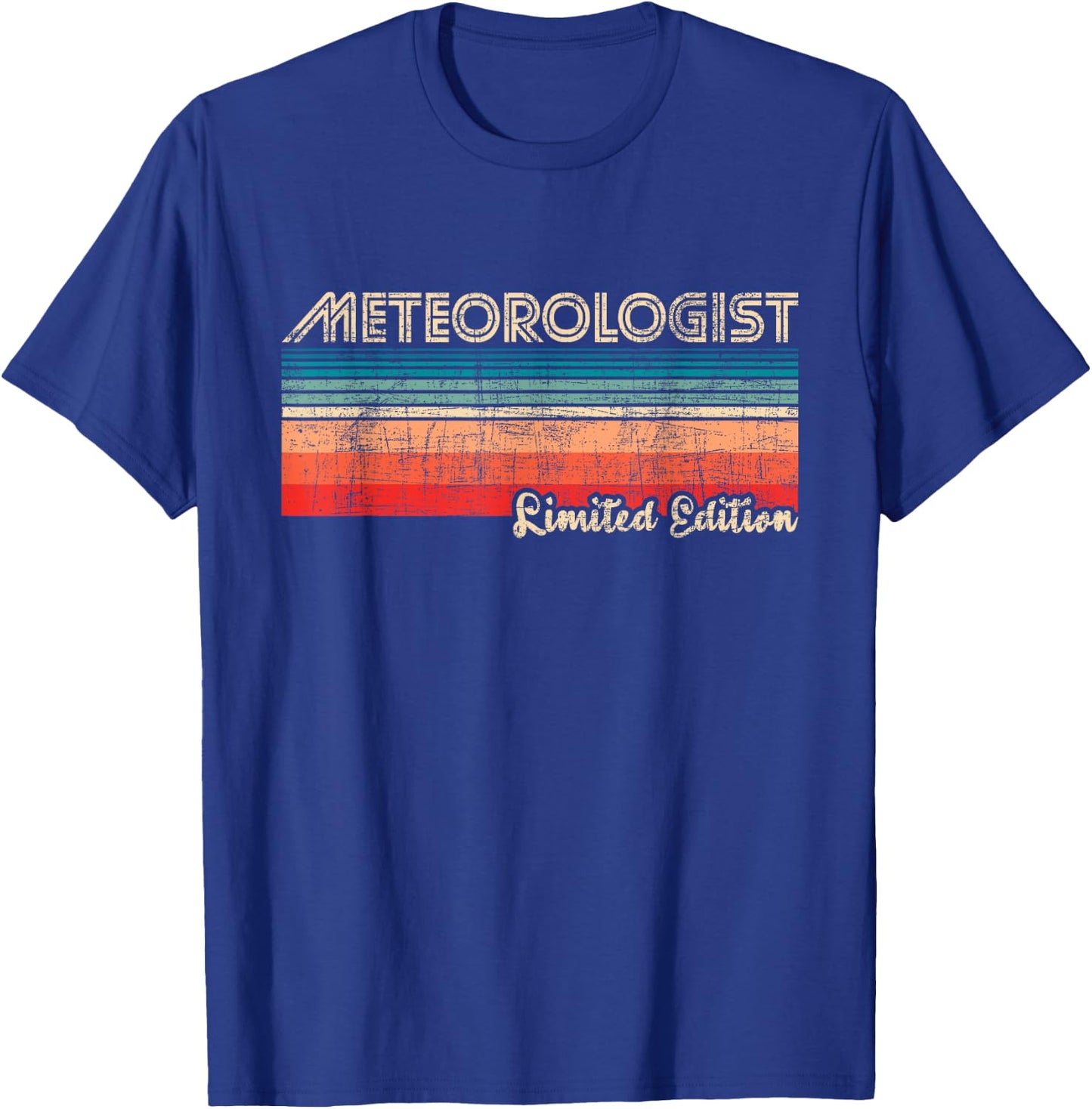 Meteorologist Limited Edition - Retro Weather Meteorology T-Shirt - T-Shirt | Royal