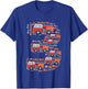 Kids Fire Truck 3rd Birthday Boy 3 Year Old Toddler Firefighter T-Shirt - T-Shirt | Royal