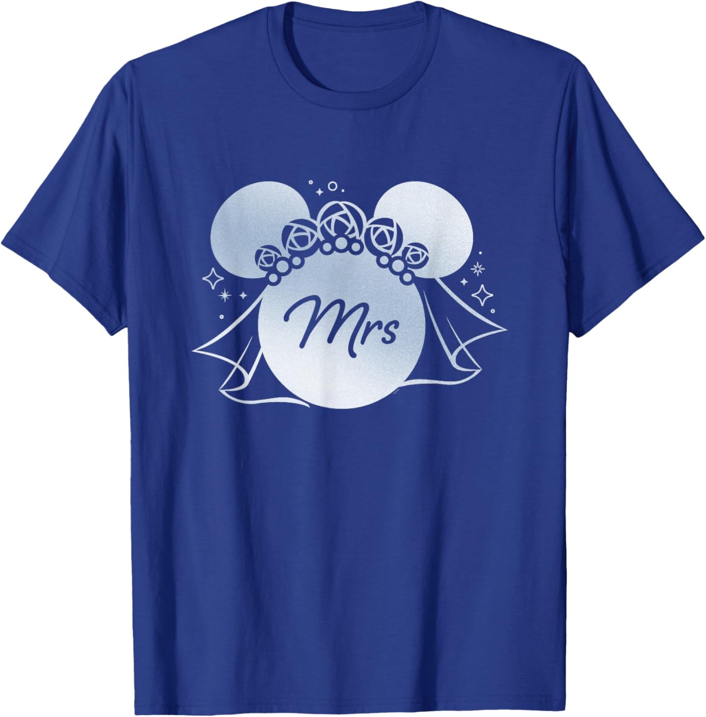Disney Wedding Matching Minnie Bridal Veil Wife Bride Mrs T-Shirt - T-Shirt | Royal