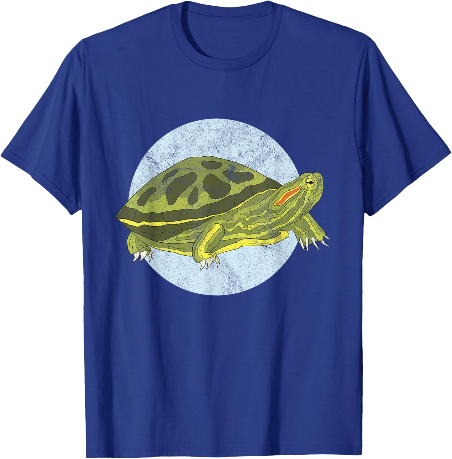Red Eared Slider Turtle Graphic T-Shirt - T-Shirt | Royal