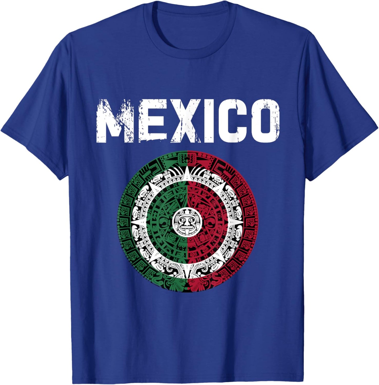 Mexico Flag Mexican Hispanic Siesta Pride Vintage T-Shirt - T-Shirt | Royal