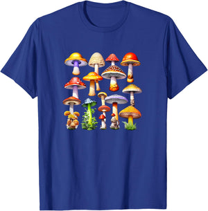 Mushroom Gobblincore Nature Aesthetic Earthy Hiking T-Shirt - T-Shirt | Royal