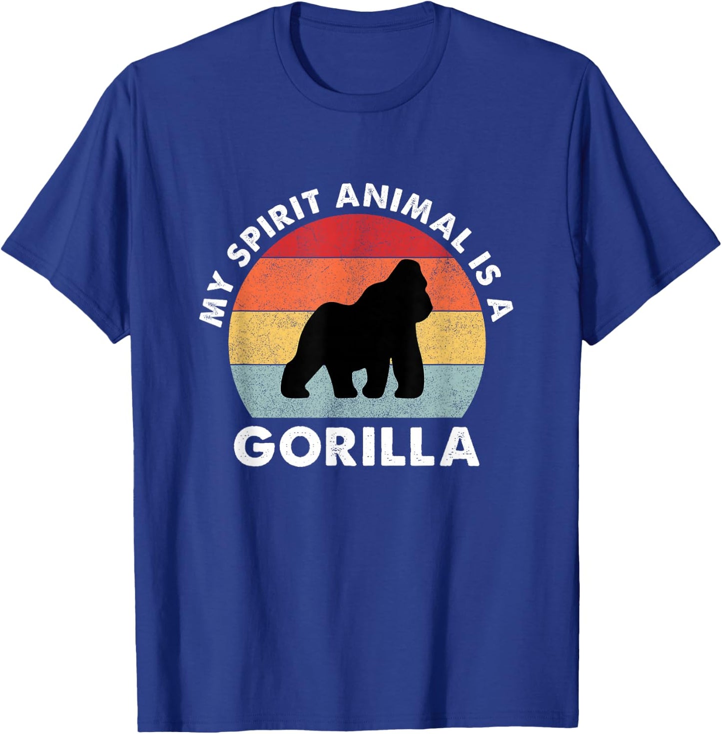 Vintage My Spirit Animal is a Gorilla T-Shirt - T-Shirt | Royal