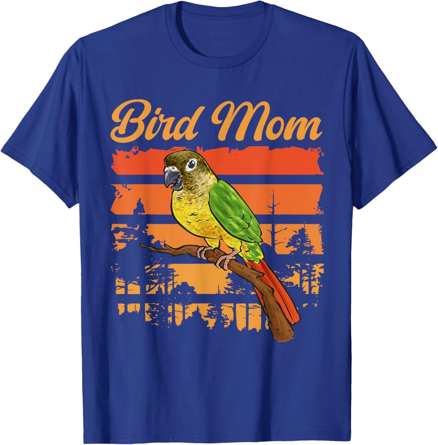 Green Cheeked Conure Parrot Bird Mom T-Shirt - T-Shirt | Royal