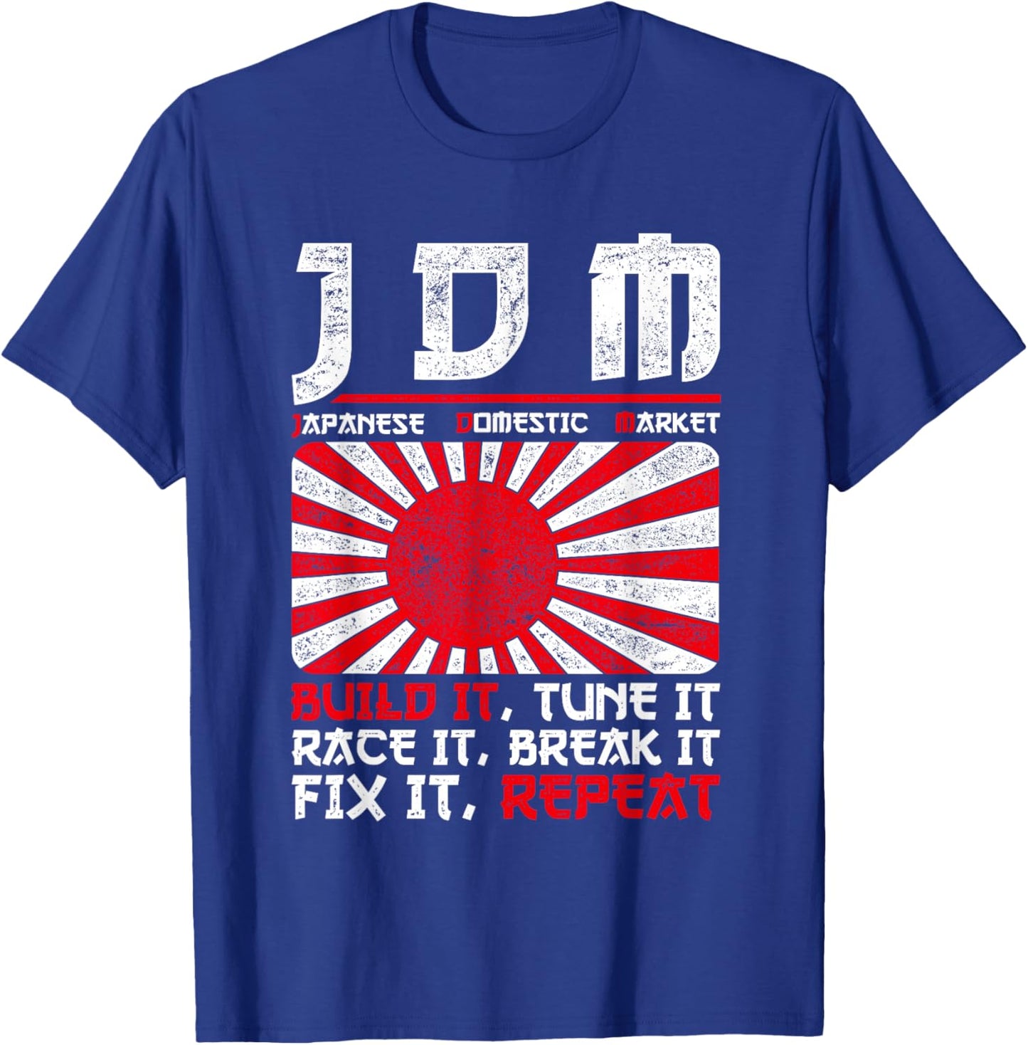 JDM Motorsport Car Tuning Automotive T-Shirt - T-Shirt | Royal