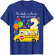 The Wheels On The Bus 2nd Birthday 2 Yrs Old Family Matching T-Shirt - T-Shirt | Royal