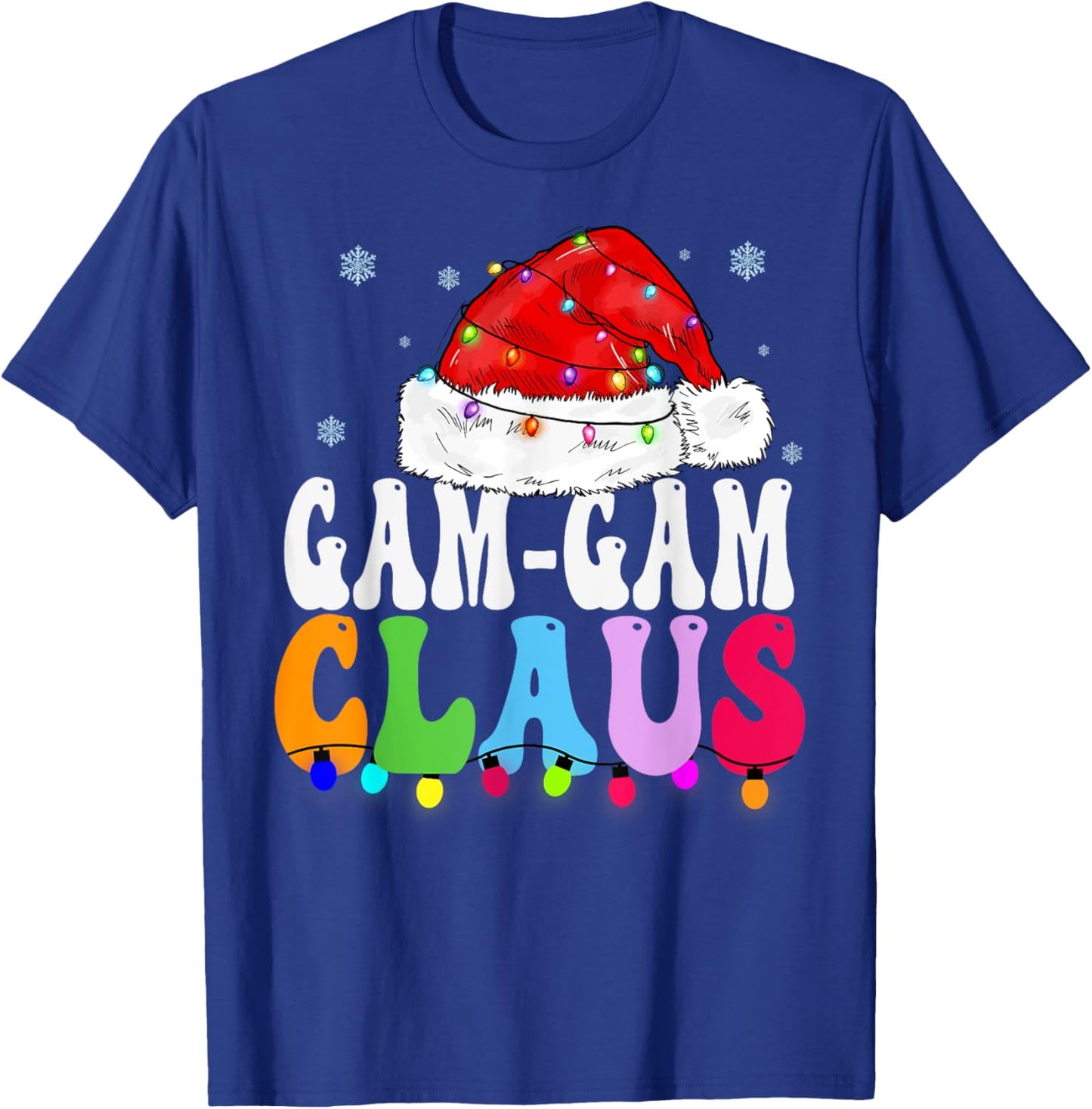 Gam-Gam Claus Funny Xmas Family Matching Grandma Christmas T-Shirt - T-Shirt | Royal