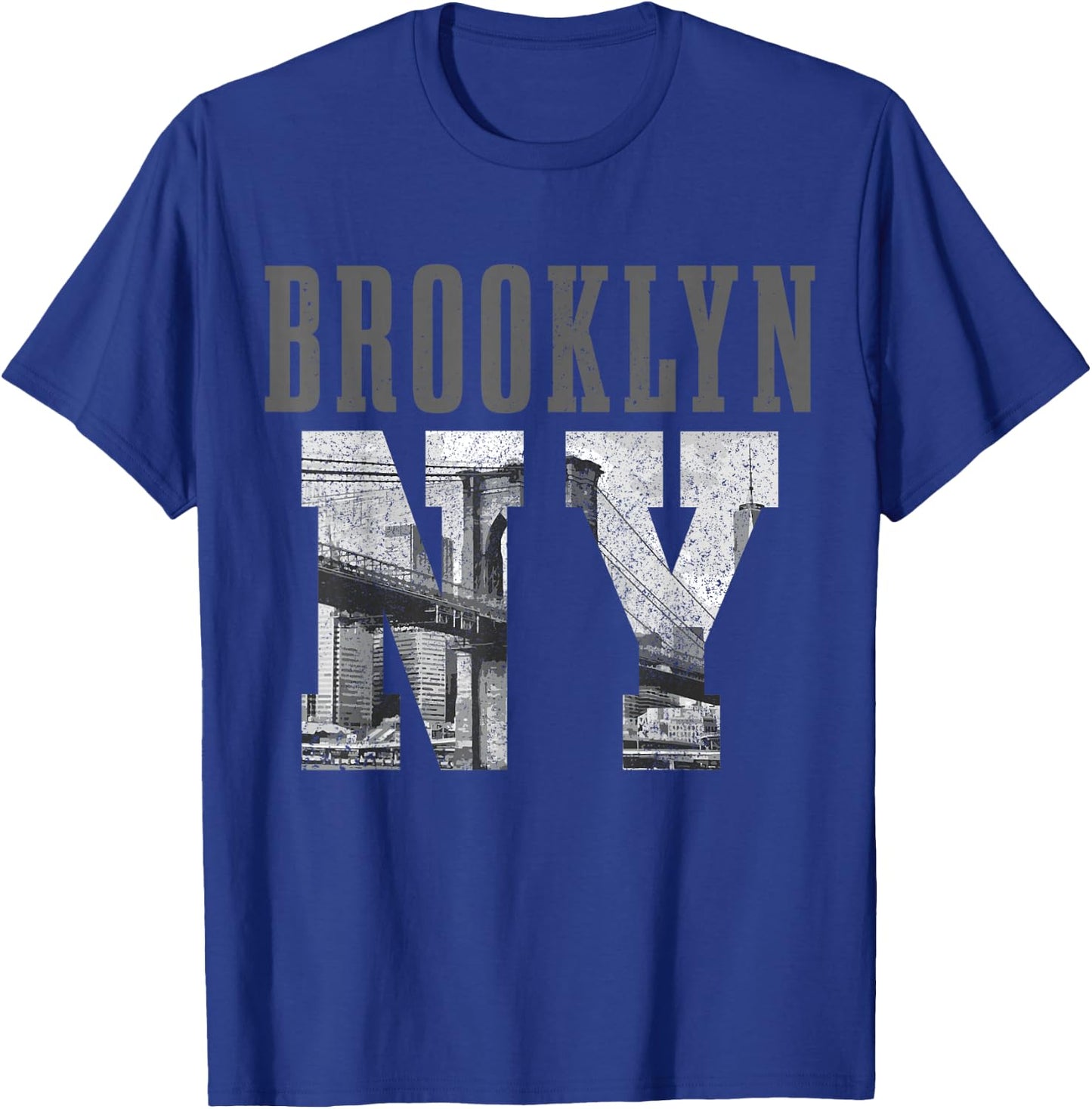 Brooklyn NY NYC New York City Vintage USA America T-Shirt - T-Shirt | Royal