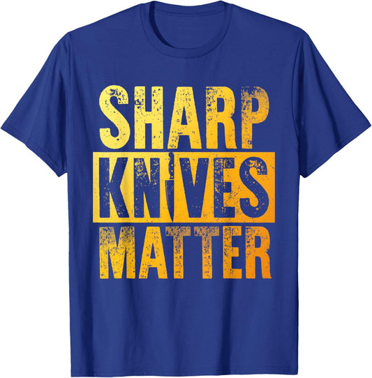 Chef Art Women Knive Lover Hotel Cook Pastry Chef T-Shirt - T-Shirt | Royal