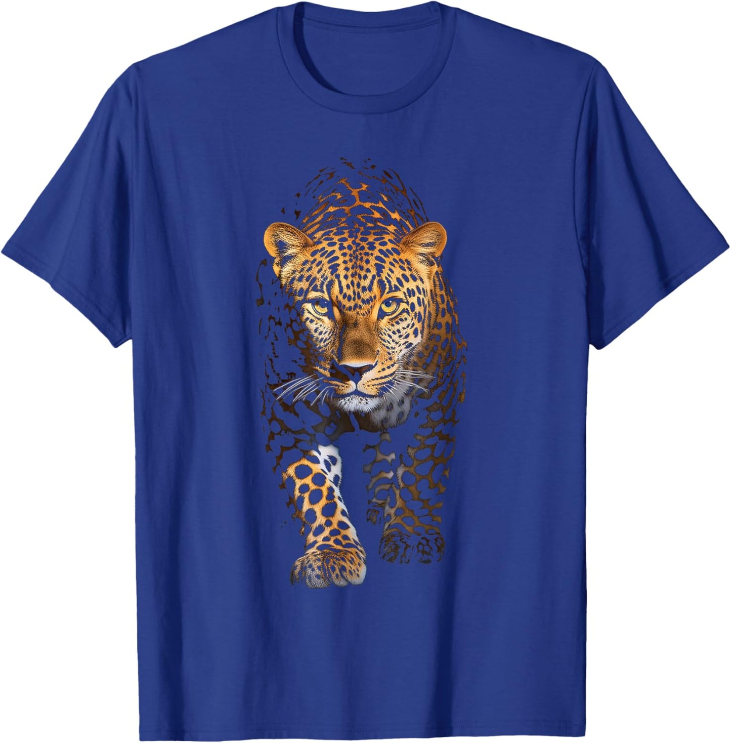 Leopard Portrait Animal Illustration Art Leopard T-Shirt - T-Shirt | Royal