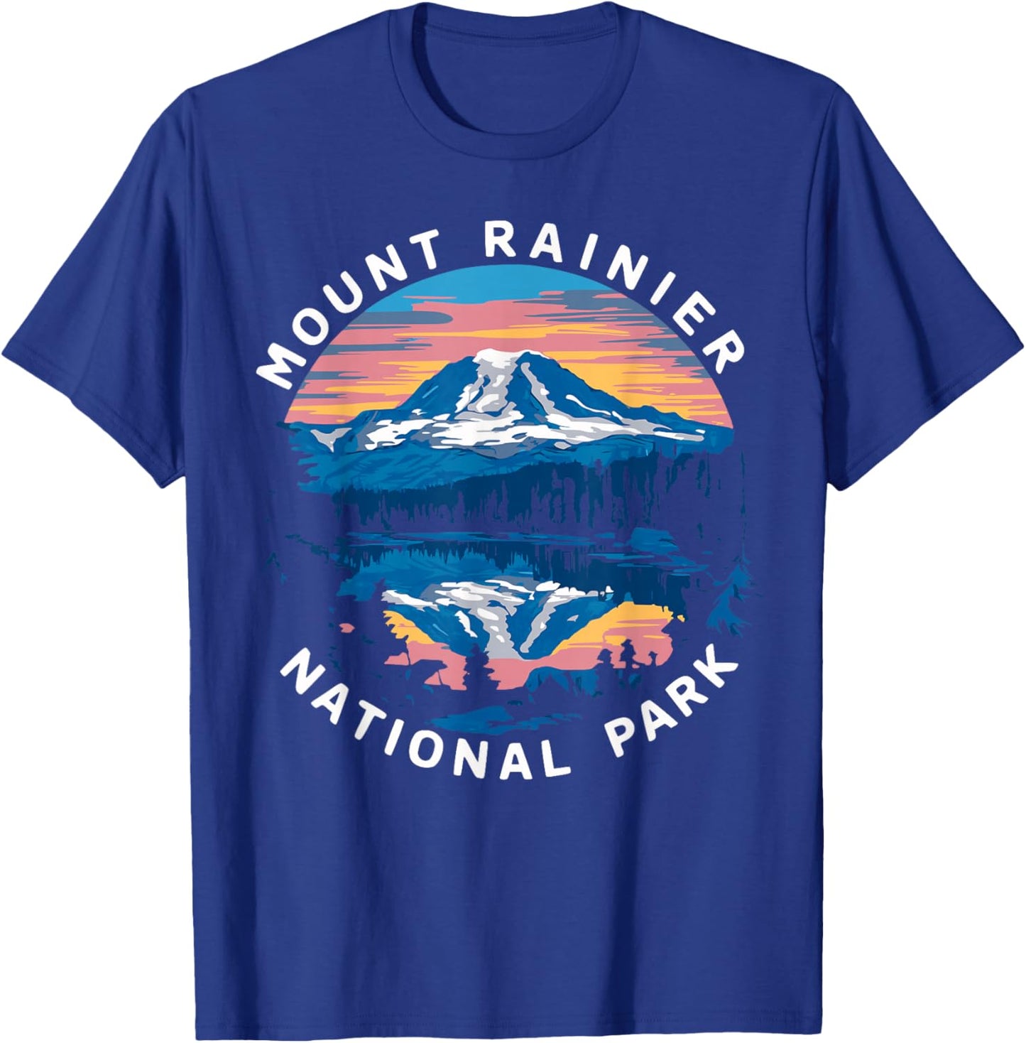 Mount Rainier Hiking Road Trip Seattle T-Shirt - T-Shirt | Royal