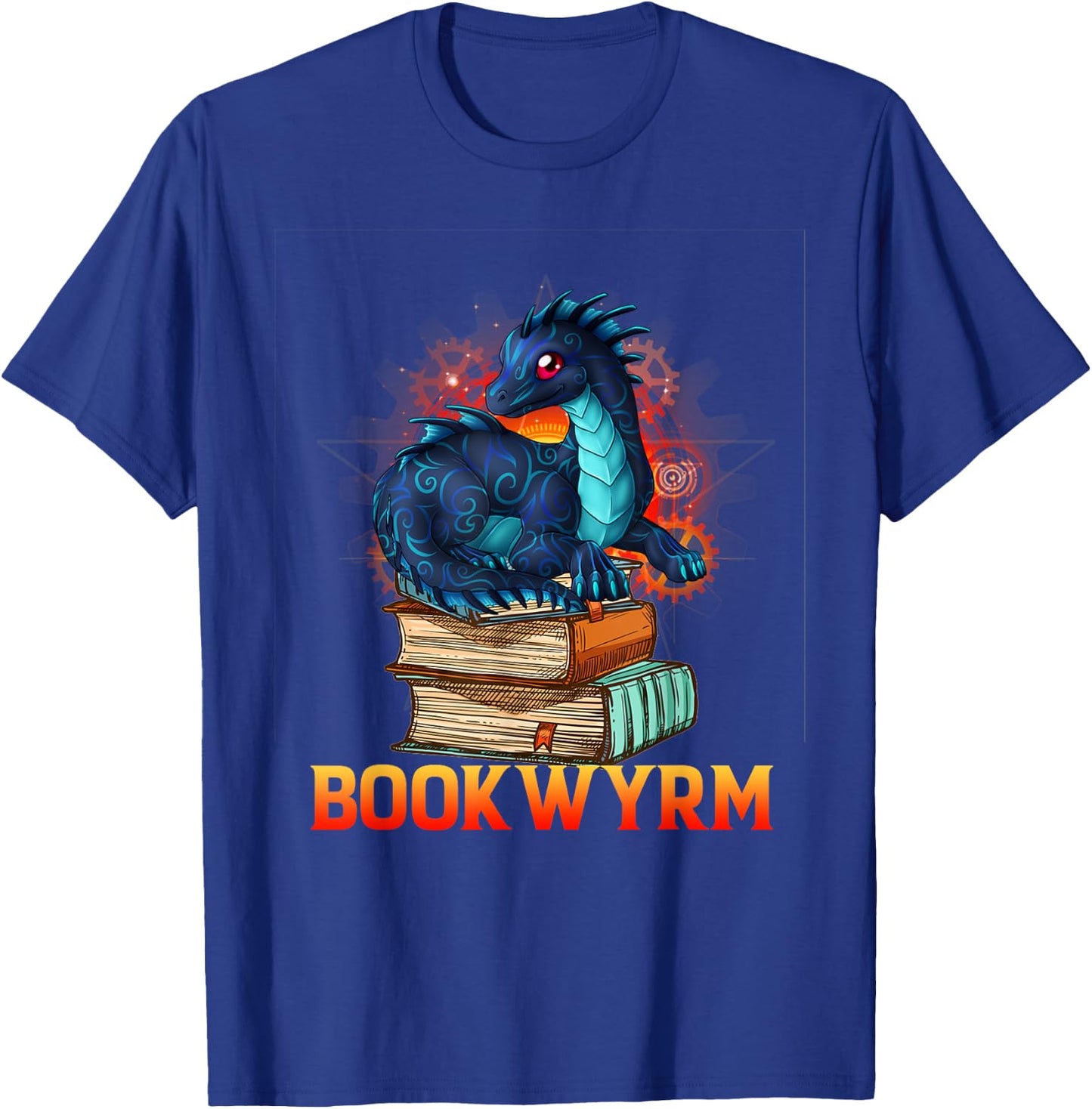 Book Wyrm Bookwyrm Dragon Lover Reading Men Women Gift T-Shirt - T-Shirt | Royal