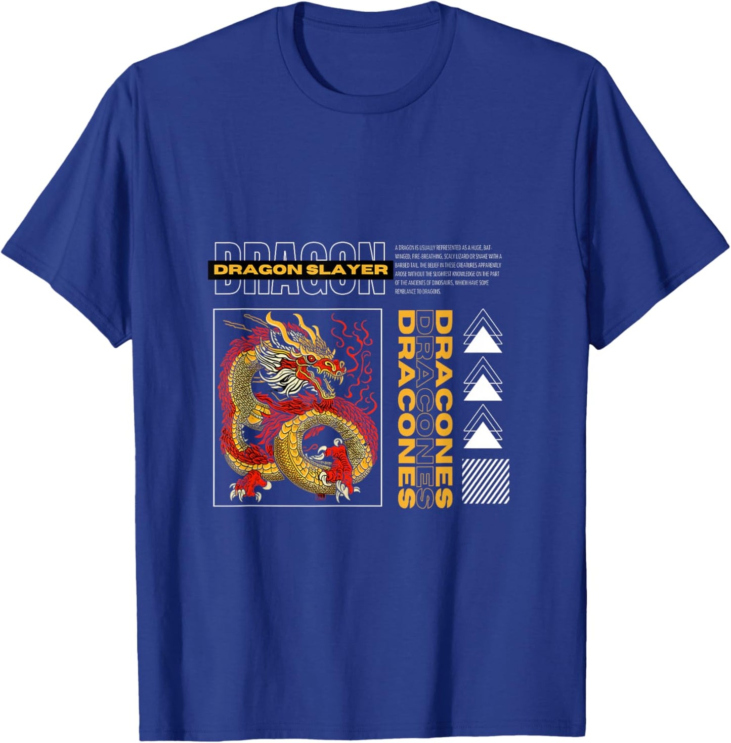 Vintage Dragon Slayer T shirt T-Shirt - T-Shirt | Royal