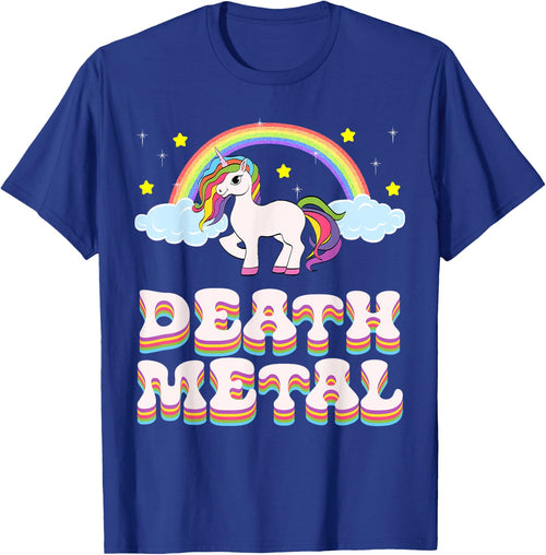 Funny Death Metal Unicorn Rainbow Gift