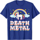 Funny Death Metal Unicorn Rainbow Gift T-Shirt - T-Shirt | Royal