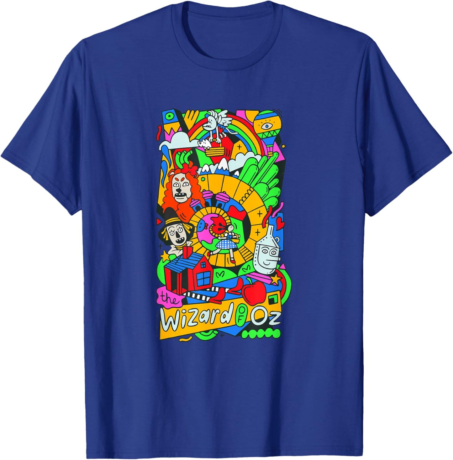 WB100 The Wizard Of Oz The Yellow Brick Road Groovy Group T-Shirt - T-Shirt | Royal