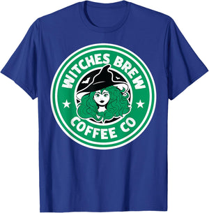 Retro Witches Brew Coffee Co T-Shirt - T-Shirt | Royal