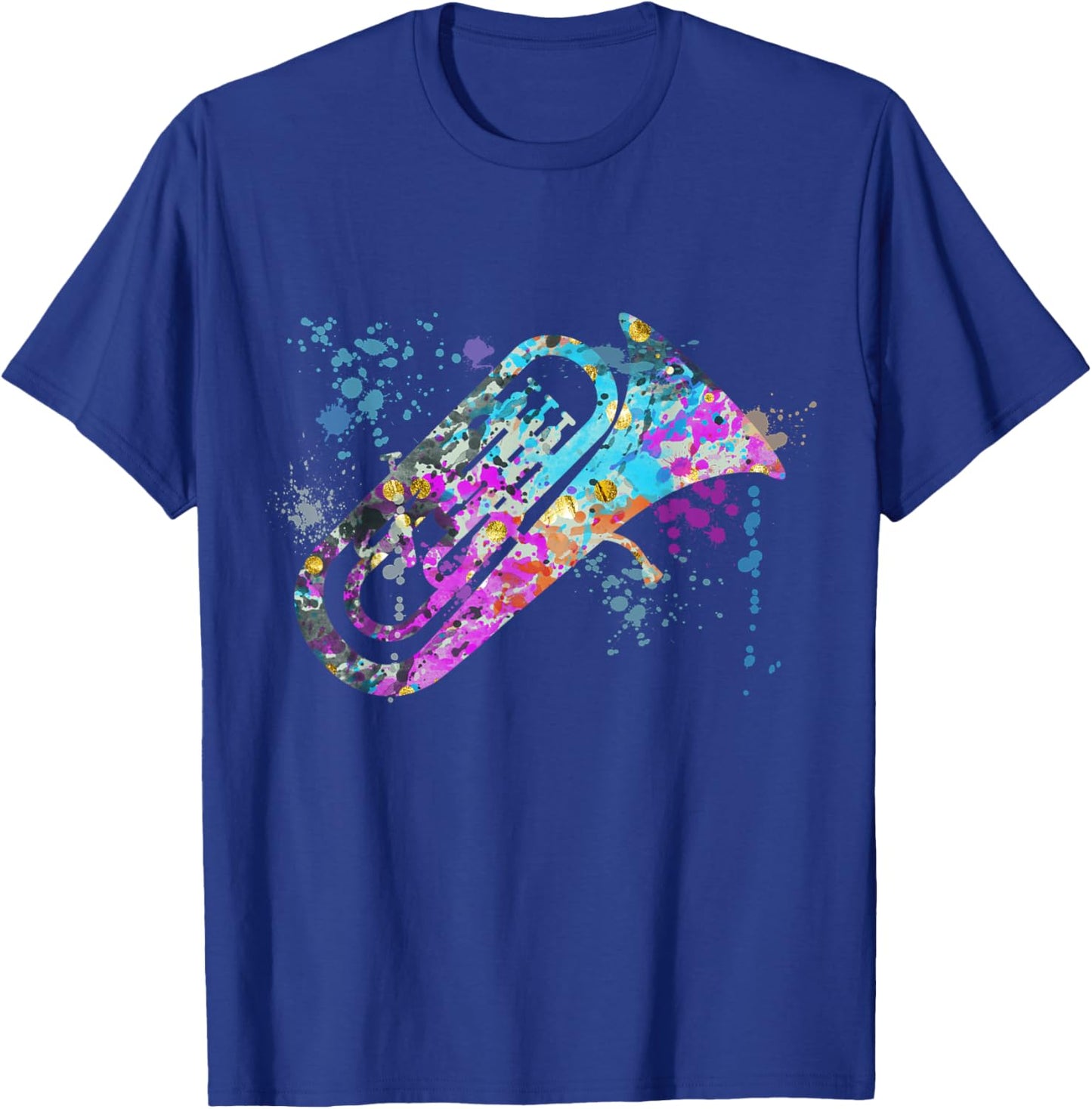 Abstract Euphoniums Instruments Silhouette Euphoniums T-Shirt - T-Shirt | Royal