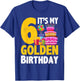 Golden Birthday It's My 6th Birthday 6 Year Old T-Shirt - T-Shirt | Royal