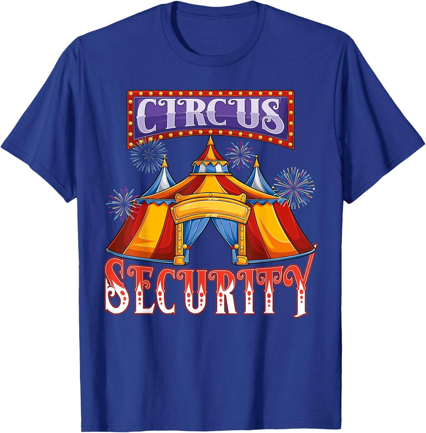 Circus Security theme costume Carnival Crew Party Men Women T-Shirt - T-Shirt | Royal