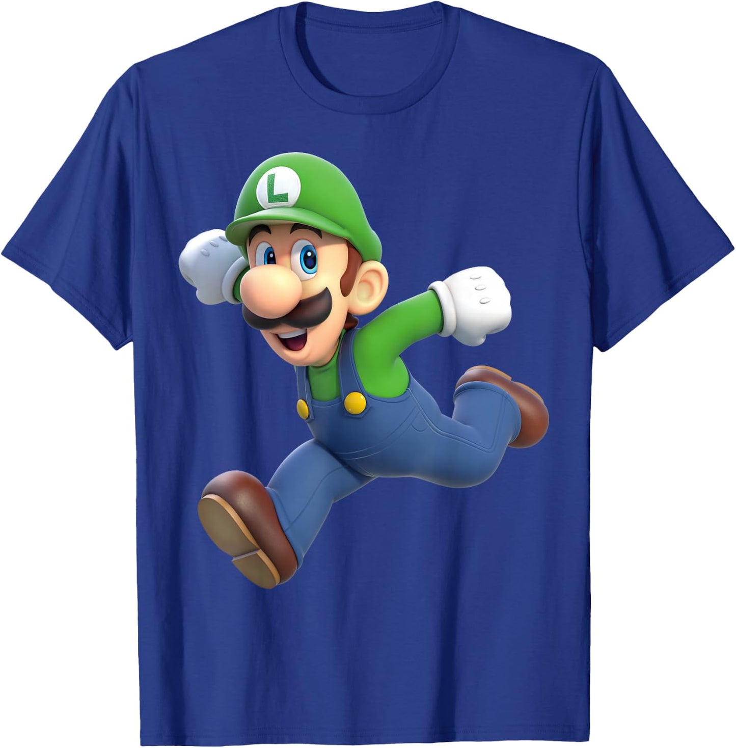 Super Mario Luigi 3D Poster T-Shirt - T-Shirt | Royal