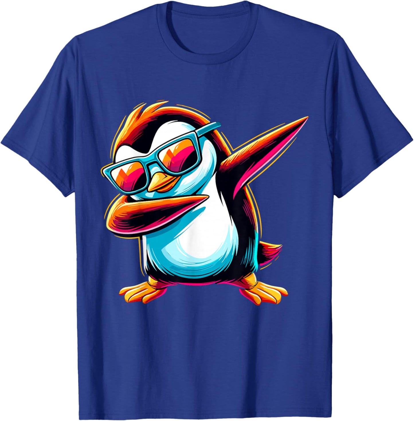 Dabbing Penguin Animal T-Shirt - T-Shirt | Royal