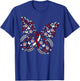 Butterfly Head and Neck Cancer Awareness Survivor Ribbon T-Shirt - T-Shirt | Royal