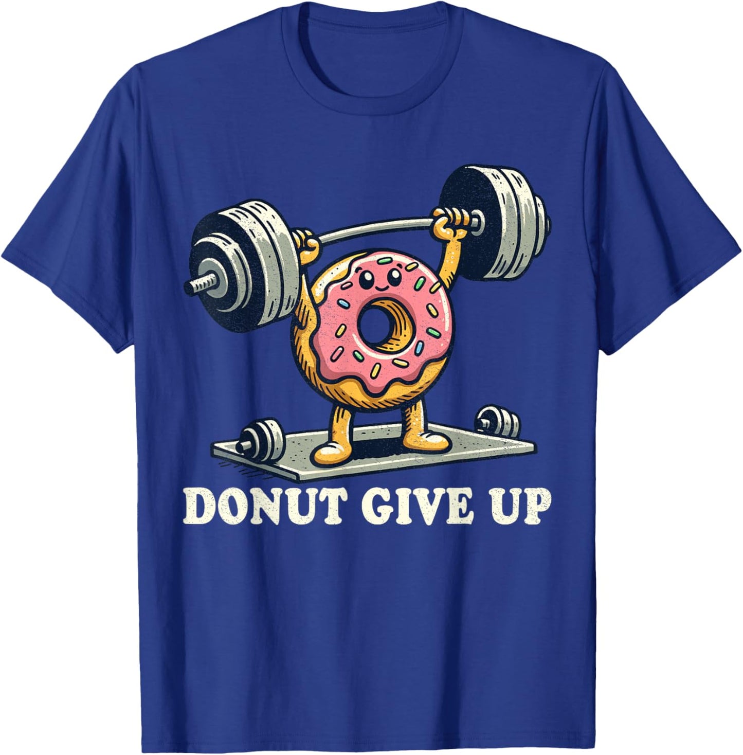 Weightlifting - Funny Fitness Workout Gym Donut Lover T-Shirt - T-Shirt | Royal