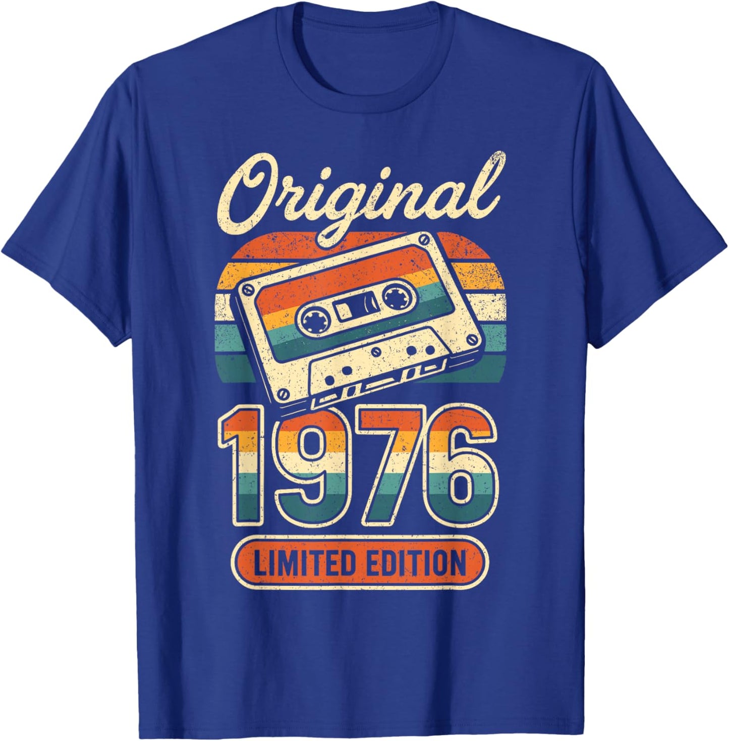 50th Birthday Man Woman 50 Years Decoration 1976 Gift Funny T-Shirt - T-Shirt | Royal