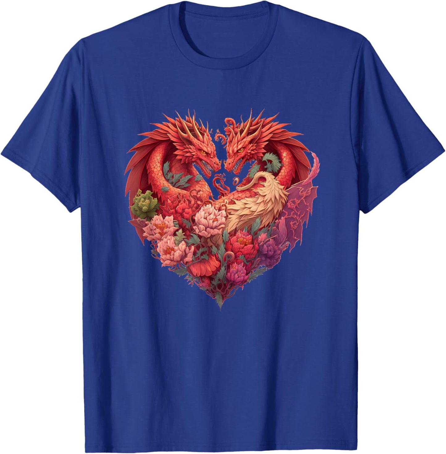 Valentine's Day Dragon Heart T-Shirt - T-Shirt | Royal