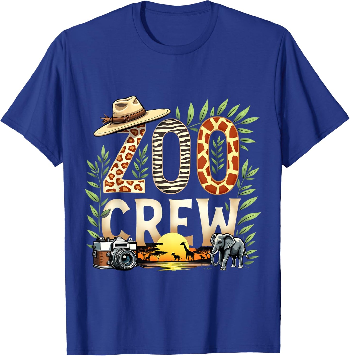 Zoo Crew Safari Animals Wild Field Trip Wildlife Animal T-Shirt - T-Shirt | Royal