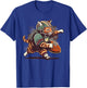Cat Playing American Football T-Shirt - T-Shirt | Royal