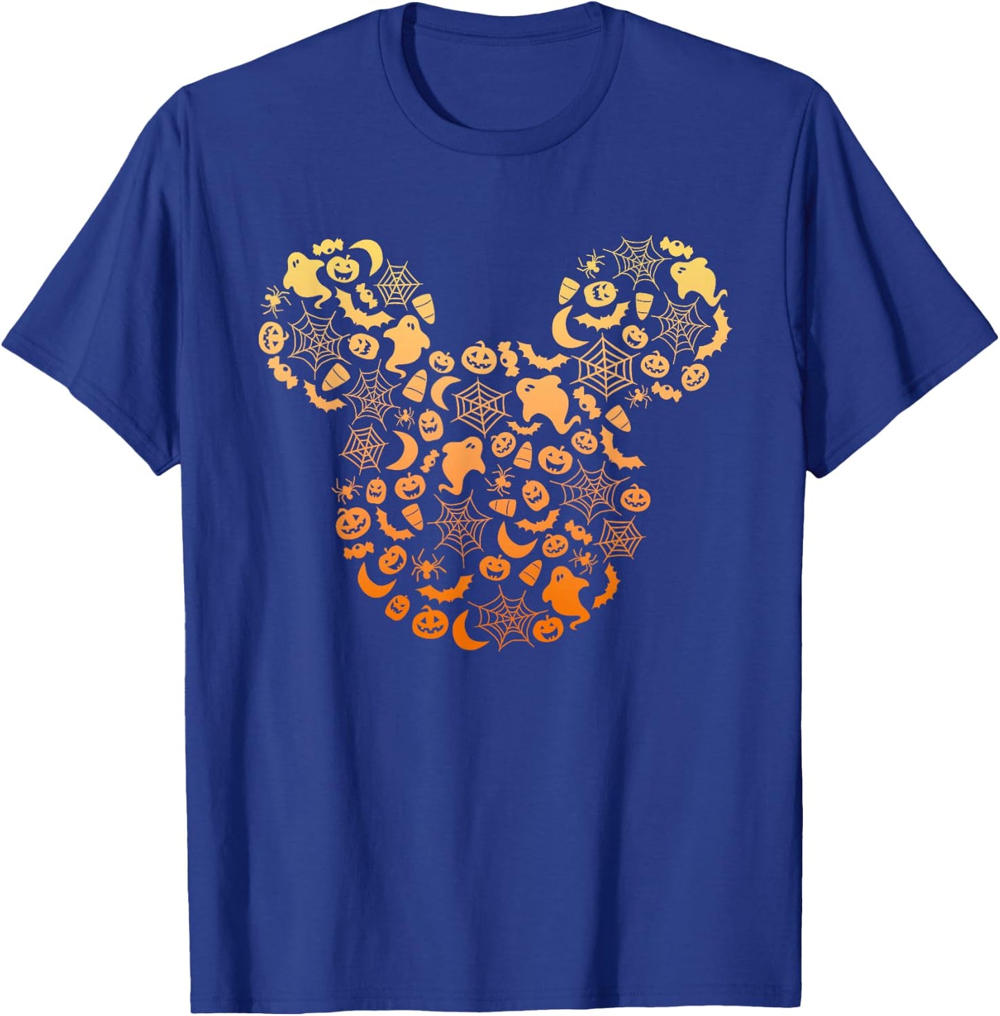 Disney Mickey Mouse Halloween Ghosts & Pumpkins Gradient T-Shirt - T-Shirt | Royal