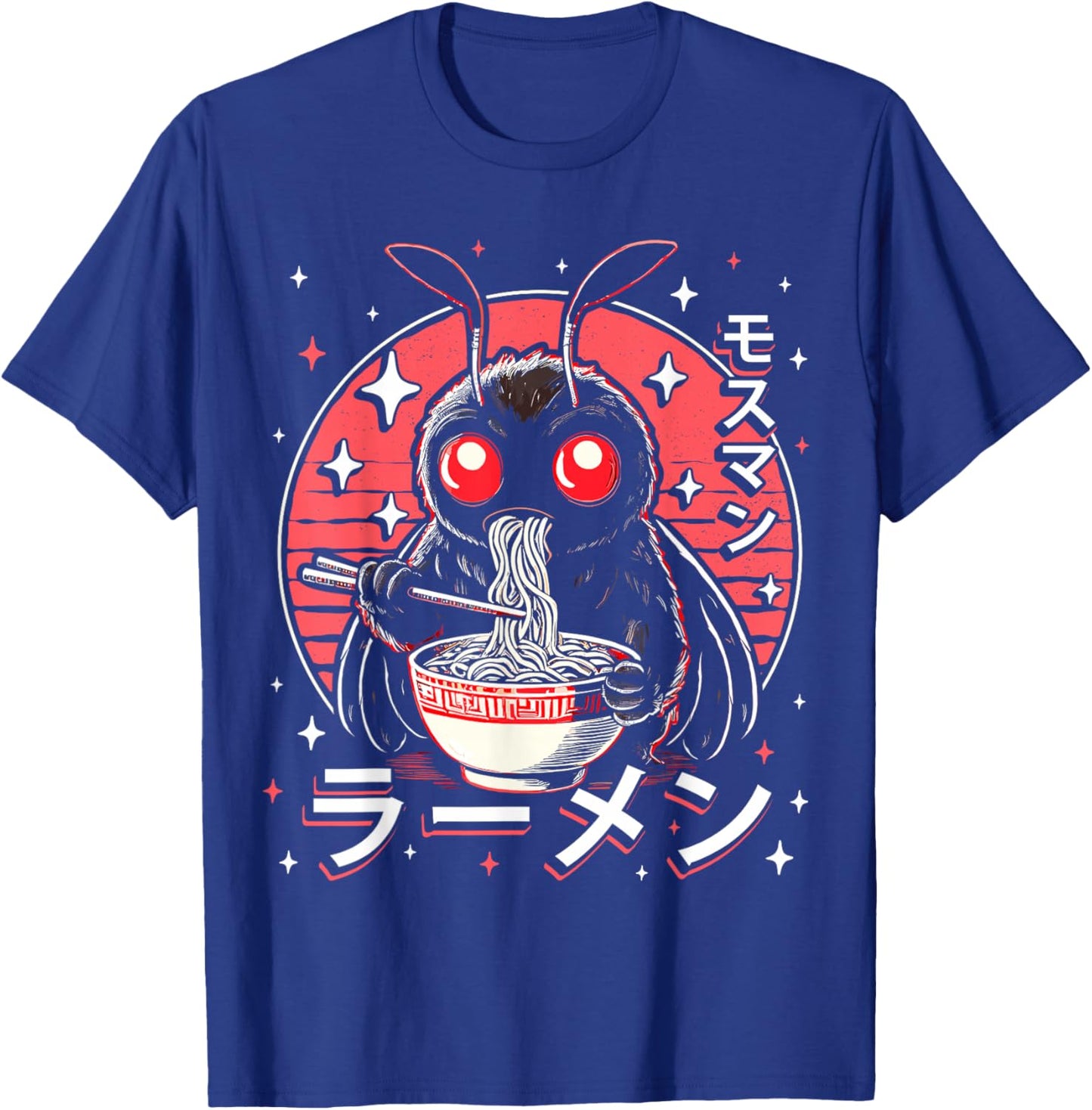 Kawaii Mothman Ramen Japanese Noodles Aesthetic Otaku Lover T-Shirt - T-Shirt | Royal