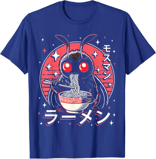Kawaii Mothman Ramen Japanese Noodles Aesthetic Otaku Lover T-Shirt - T-Shirt | Royal