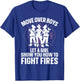 Firefighter Art Girls Firefighting Firefighter T-Shirt - T-Shirt | Royal