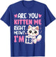 18th Birthday Shirt Girls 18yr 18 Year Old Kitten Cat Bday T-Shirt - T-Shirt | Royal