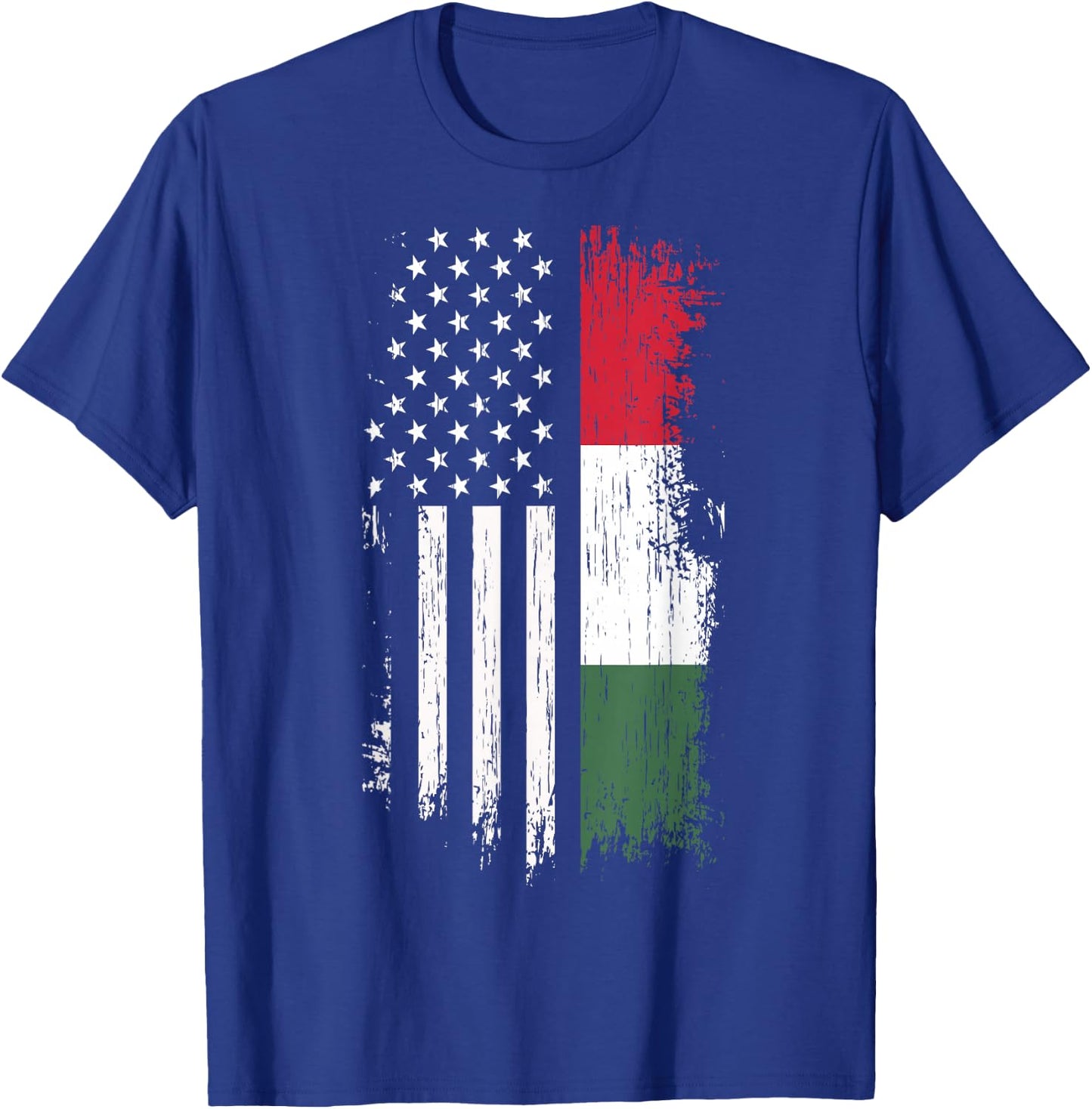 Hungarian American Flag - Pride Hungary USA Shirt T-Shirt - T-Shirt | Royal