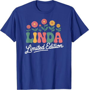 Linda Limited Edition Vintage Custom Name Wife Grandma T-Shirt - T-Shirt | Royal