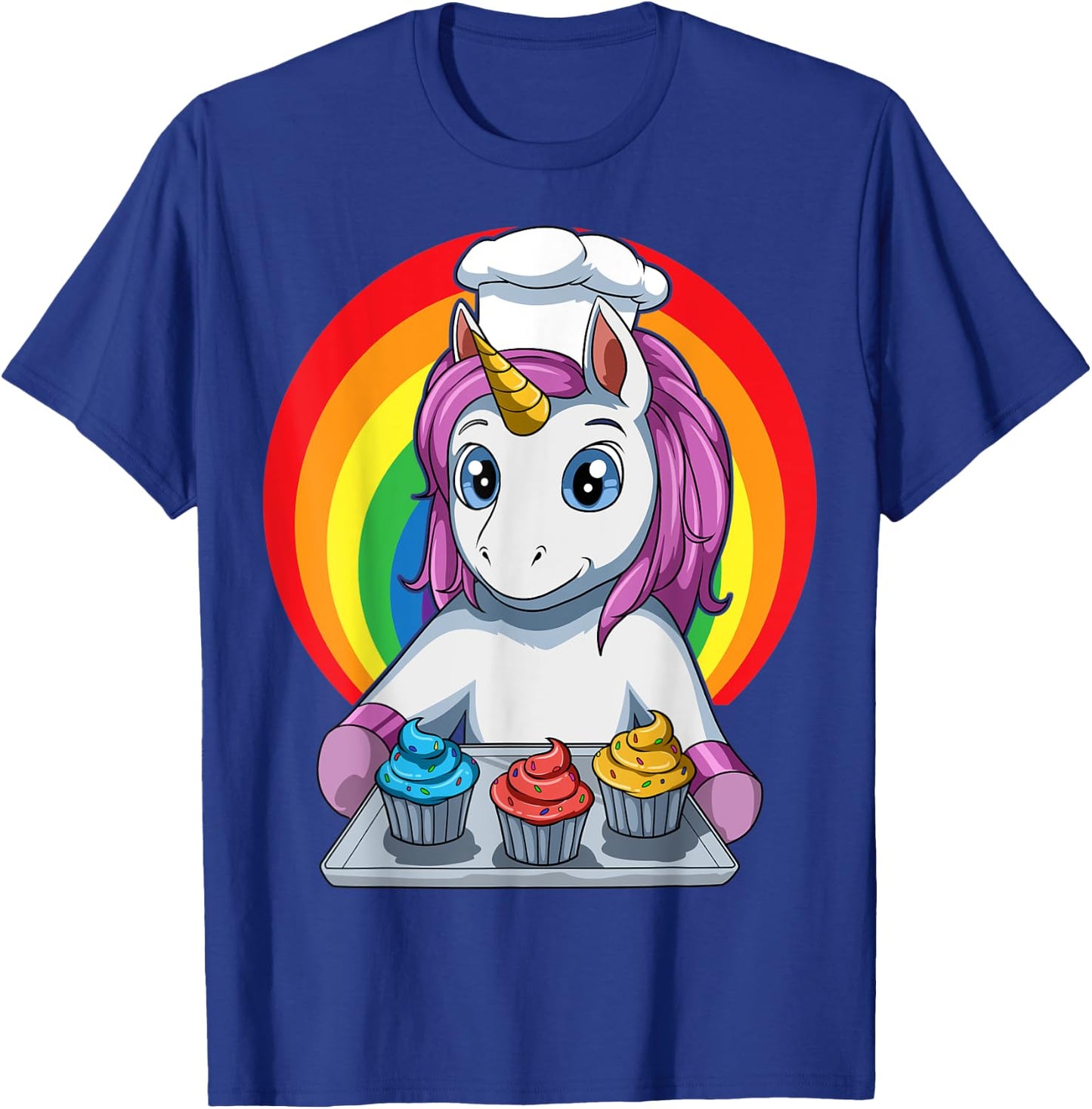Unicorn Cupcake Unicorn Baking Cupcakes T-Shirt - T-Shirt | Royal