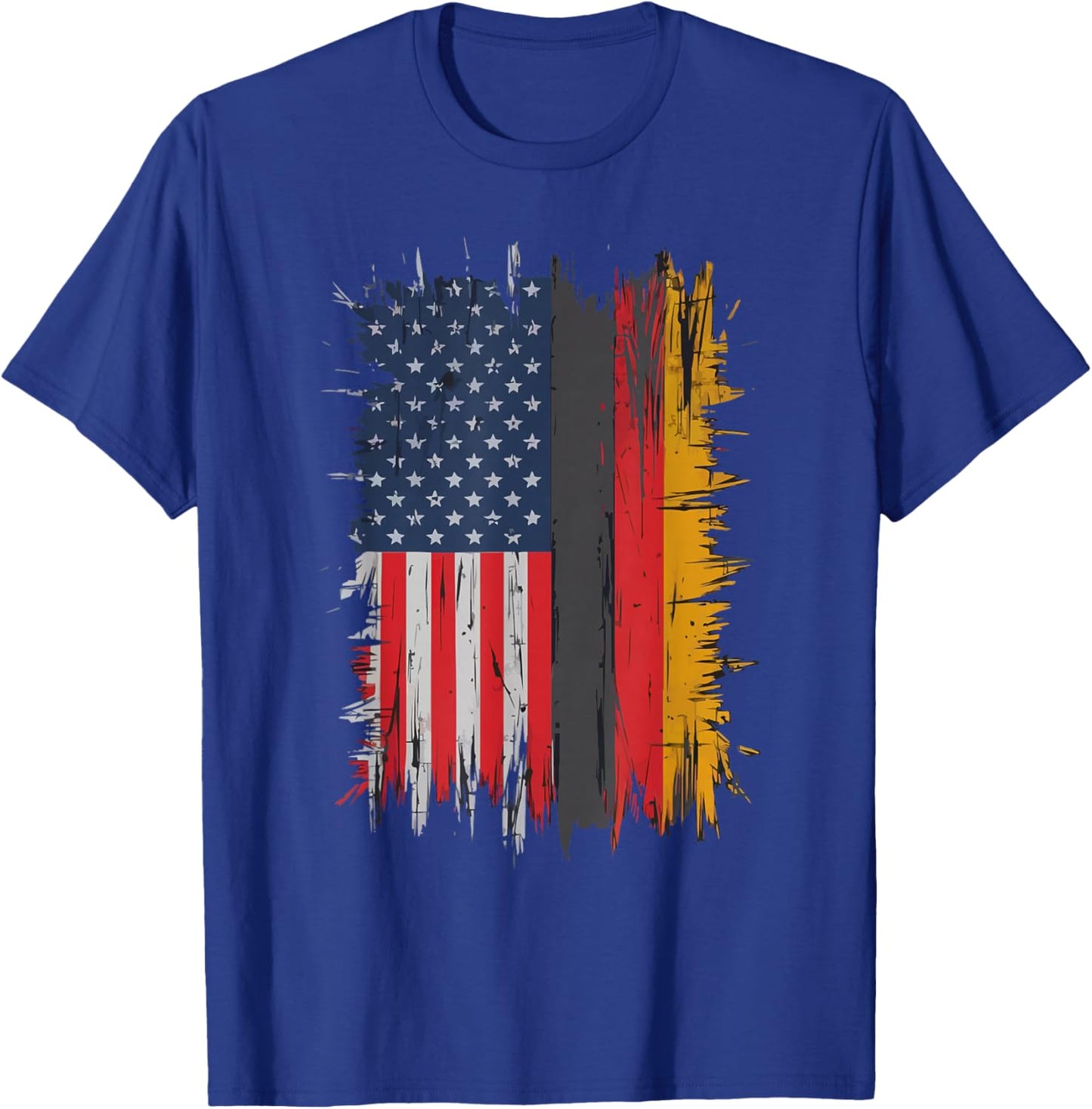 Half German Half American USA Flag Germany America T-Shirt - T-Shirt | Royal