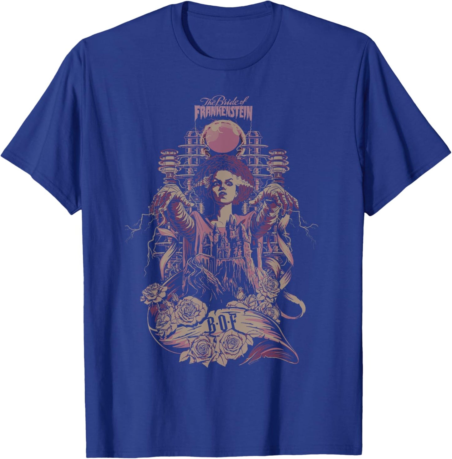 Universal Monsters Bride Of Frankenstein Vintage T-Shirt - T-Shirt | Royal