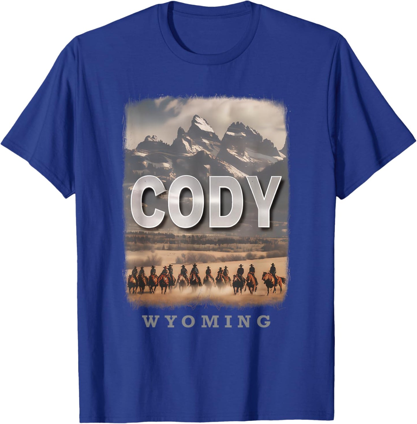 Cody Wyoming WY Wild West Adventure SD210 T-Shirt - T-Shirt | Royal