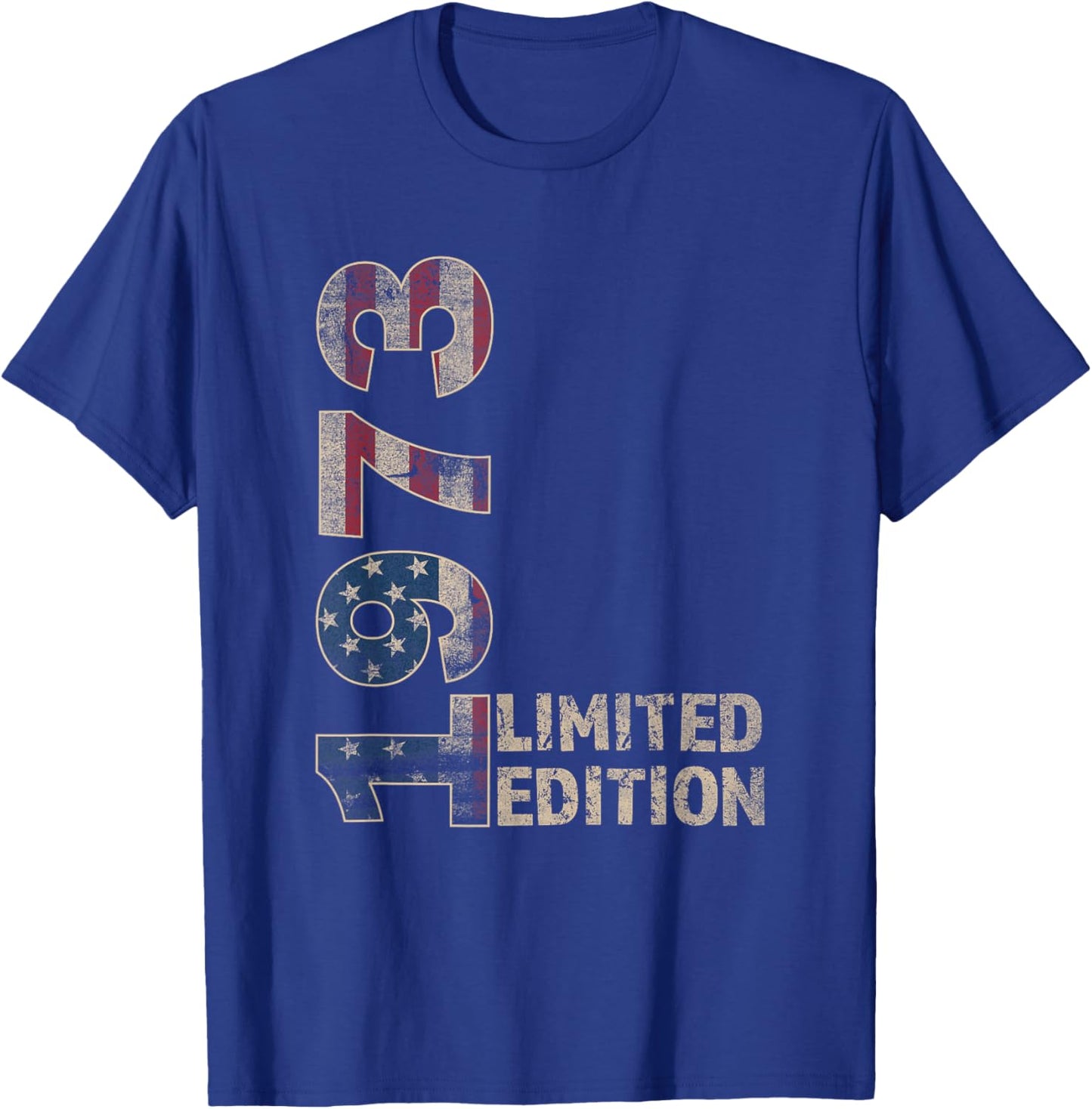 52th Birthday Gift men Vintage born 1973 turning 52 Year Old T-Shirt - T-Shirt | Royal