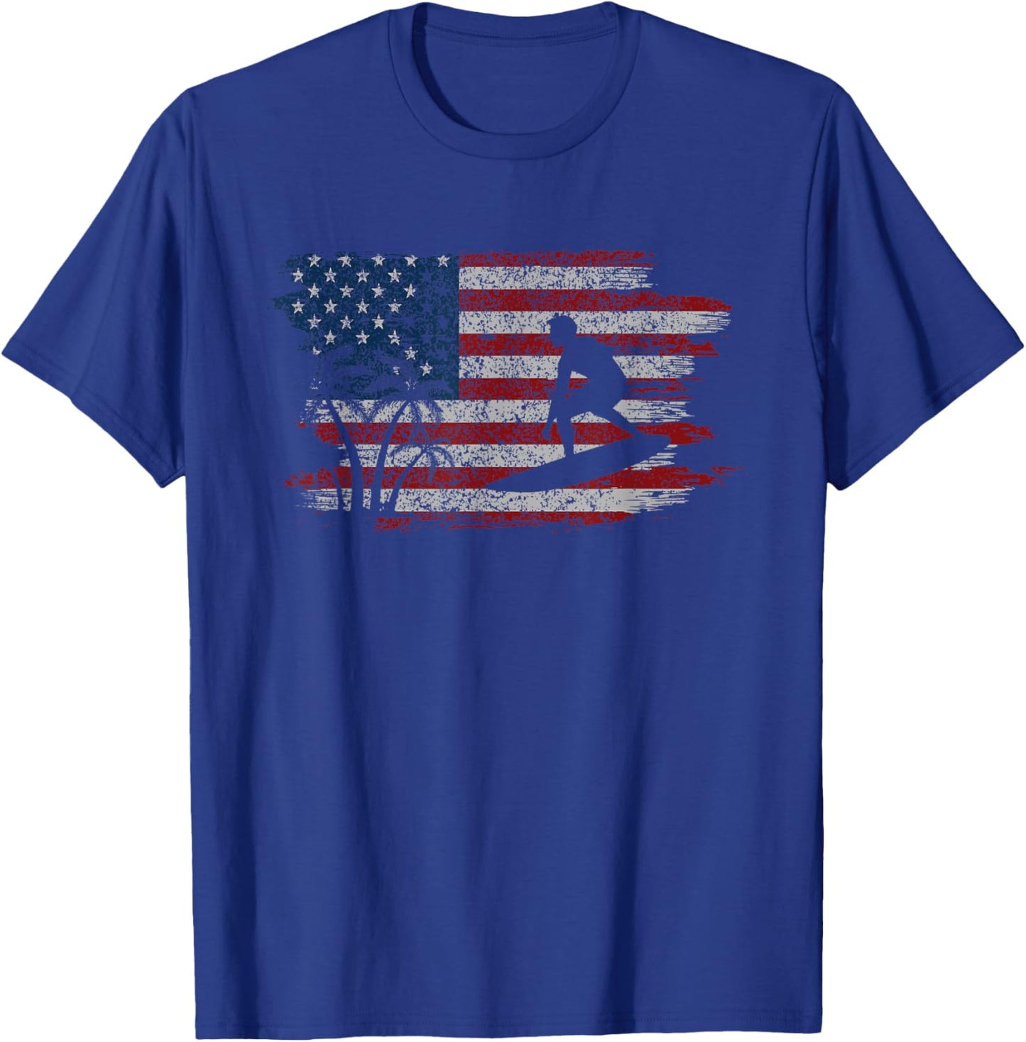 Surfing Surfboard Seascapes Sayings T-Shirt - T-Shirt | Royal