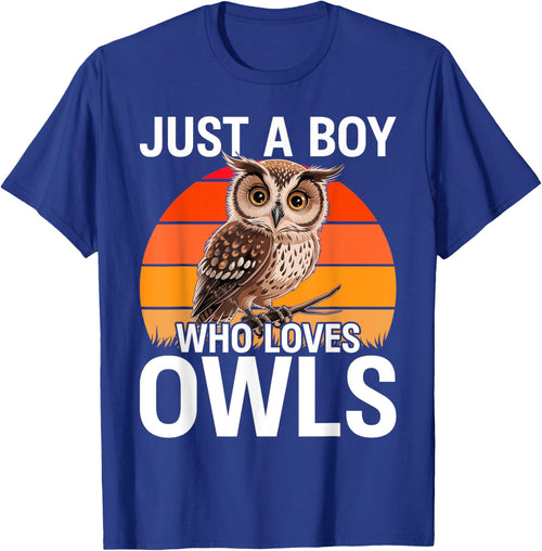 Just a Boy Who Loves Owls For Toddlers Boys Kids Birds Lover