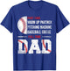 Baseball Part Time Warm Up Partner Pitching Full Time Dad T-Shirt - T-Shirt | Royal
