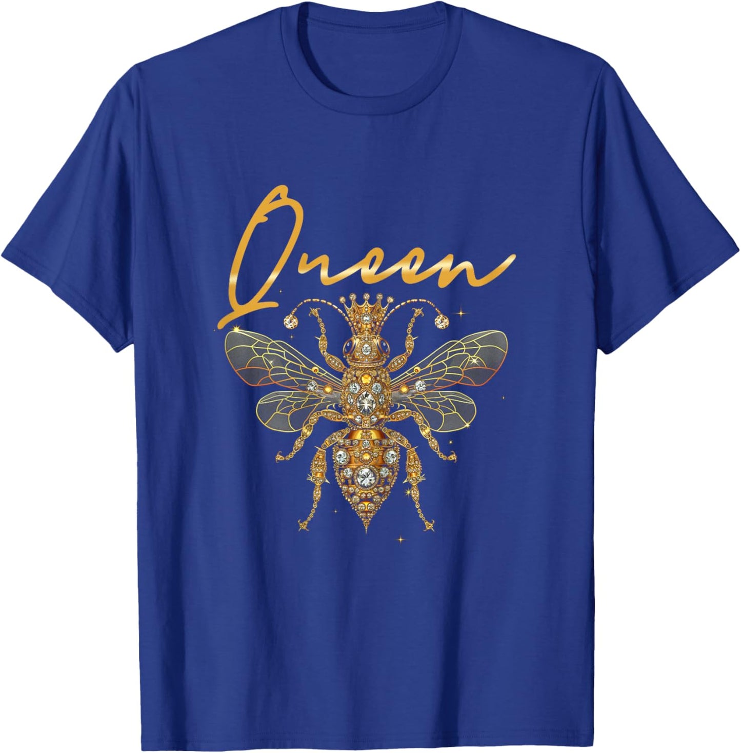 Queen Bee Jewellery Jewels Sweet Beekeeping Beekeeper T-Shirt - T-Shirt | Royal